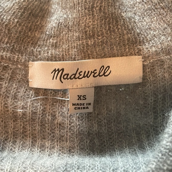 MADEWELL Elliston Crop Sweater Pullover Alpaca Lightweight Sz XS - Picture 7 of 9